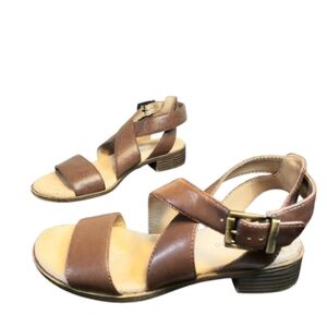 Life Stride Women's Velocity 2.0 Banning Brown Strappy Sandals Size 6.5